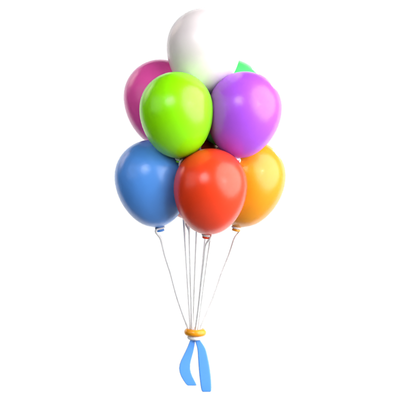 Balloon 3D Icon 3D Graphic