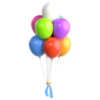 Ballon 3D-Symbol 3D Graphic