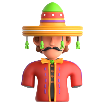 マリアッチの3Dアイコン 3D Graphic