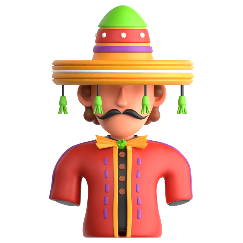 Mariachi 3D Icon 3D Graphic