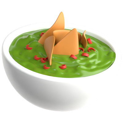 Guacamole Icono 3D 3D Graphic