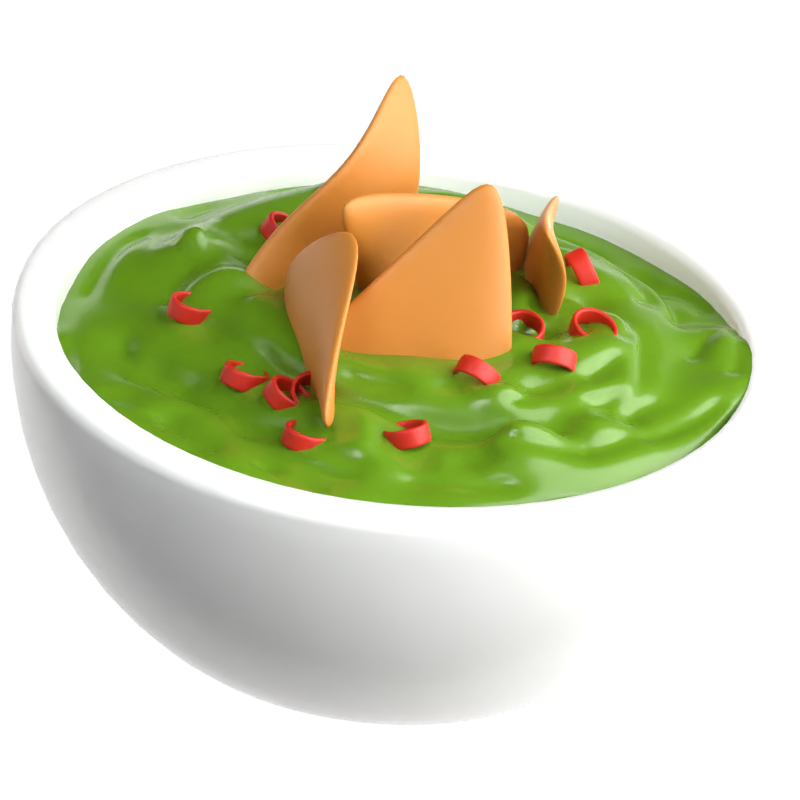 Guacamole Icono 3D 3D Graphic