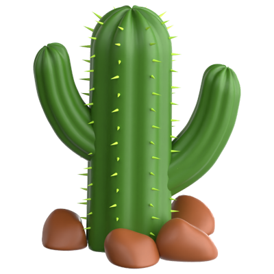 Cactus Icono 3D 3D Graphic