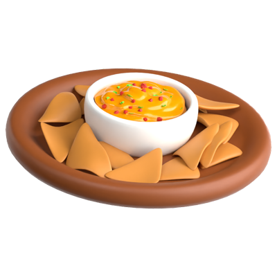 ícone 3d de nachos 3D Graphic