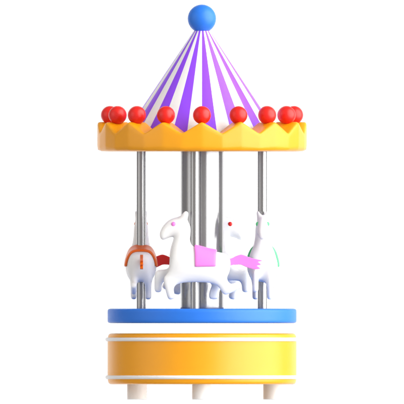 Mini Carousel 3D Icon