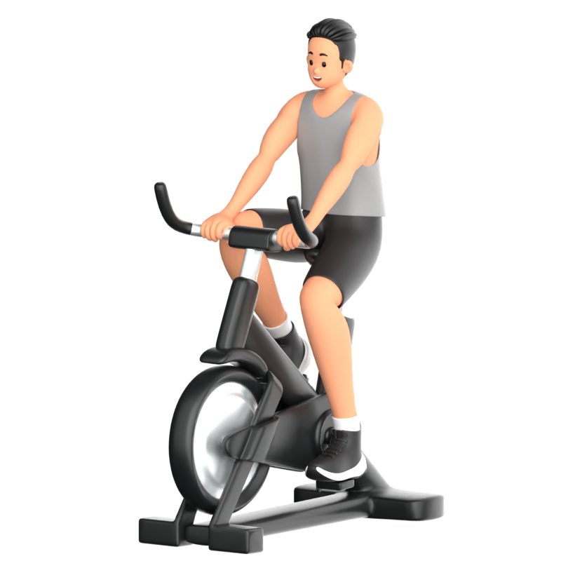 Spinning Bike 3D-Symbol 3D Graphic