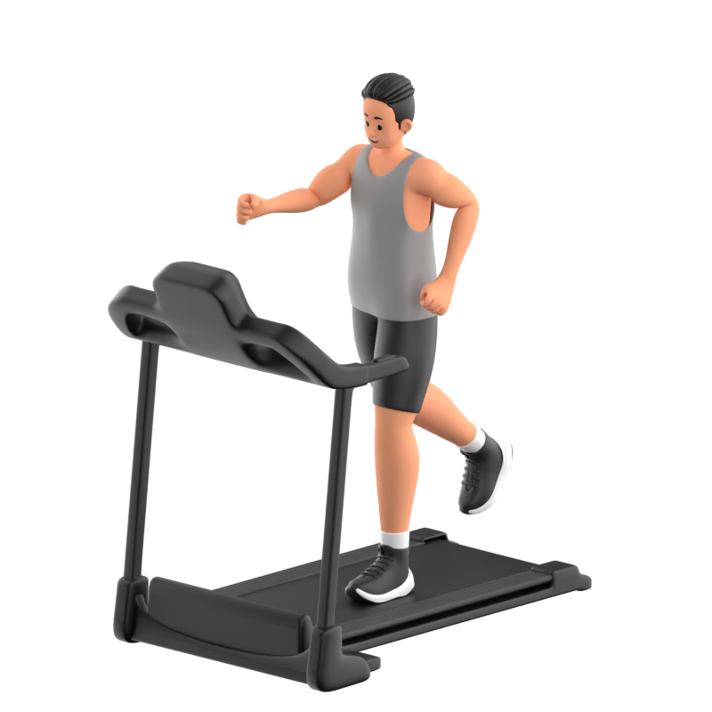 Treadmill 3D Icon