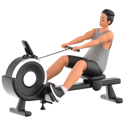 Rowing Machine 3D Icon 3D Graphic