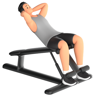 Abdominal Bench 3D Icon 3D Graphic