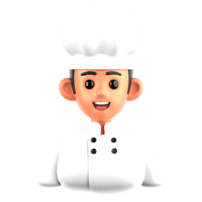 Chef 3D Icon 3D Graphic