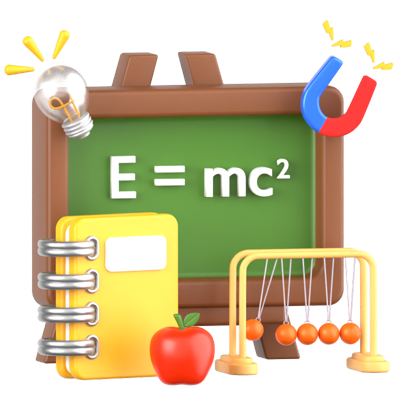 Physics 3D Icon 3D Graphic