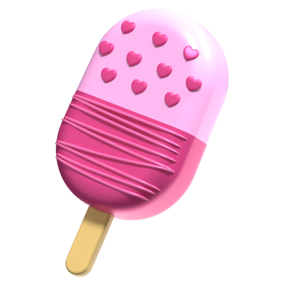 Cakesicles 3D Icon 3D Graphic