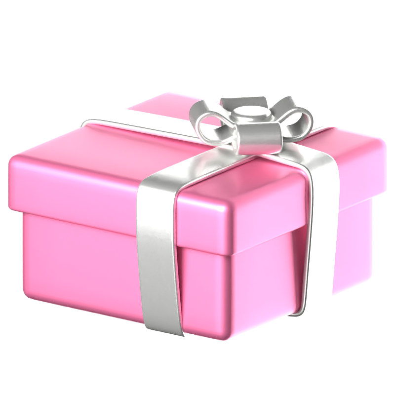 Regular Rectangle Giftbox 3D Icon 3D Graphic