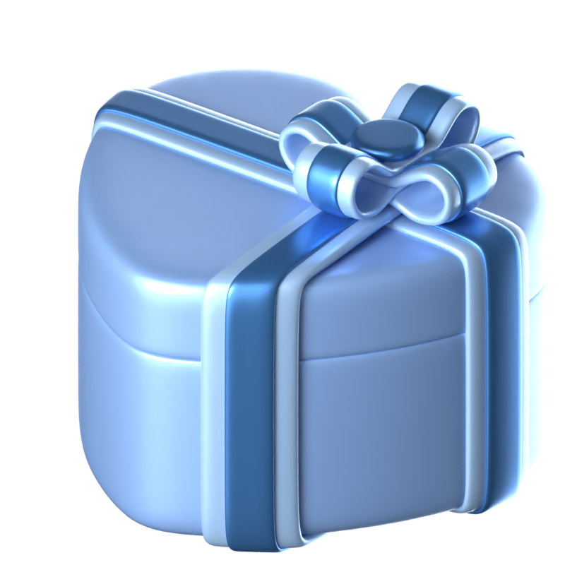 Liebe Geschenkbox 3D Icon 3D Graphic