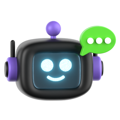 Chatbot Marketing 3D Icon 3D Graphic