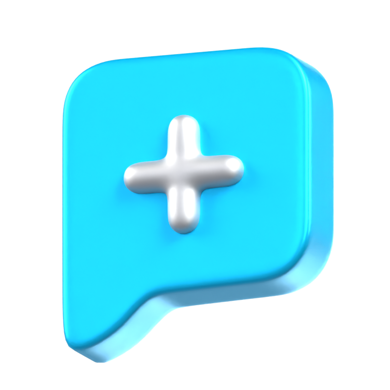 Add New Chat Animated 3D Icon 3D Graphic