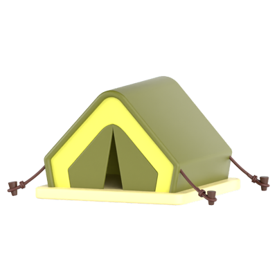 Big Ridge Tent 3D Icon 3D Graphic