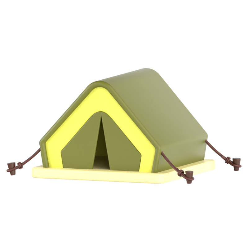 Big Ridge Tent 3D Icon 3D Graphic