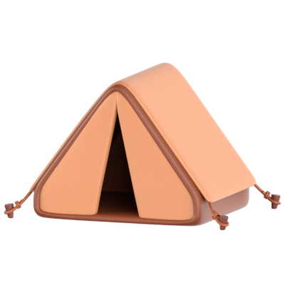 Big Scout Tent 3D Icon 3D Graphic