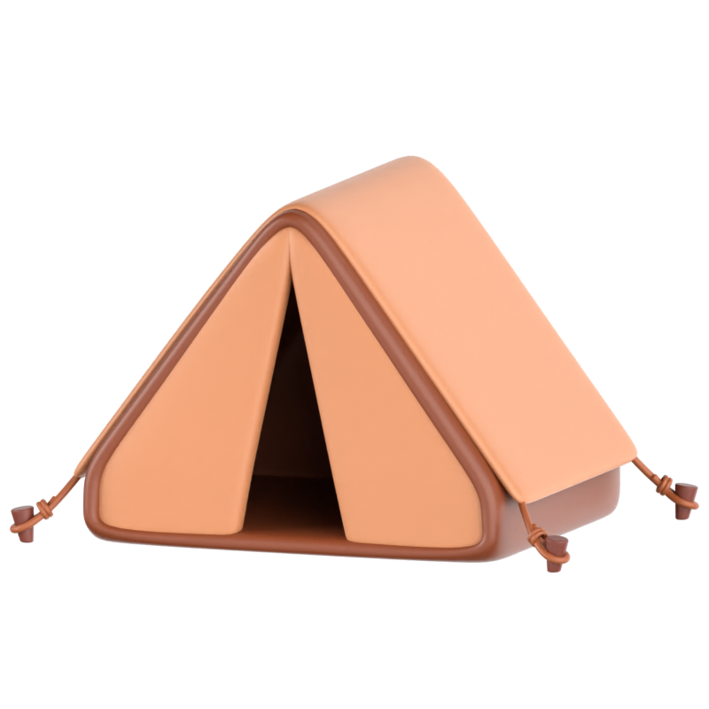 Big Scout Tent 3D Icon 3D Graphic