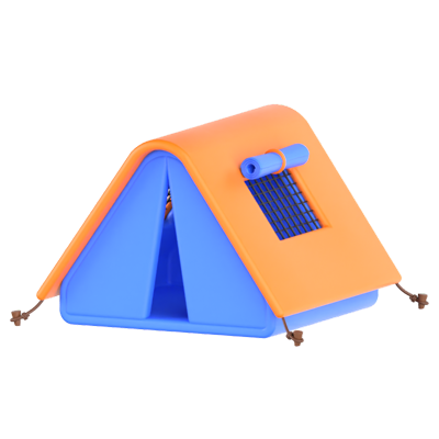 Big Cabin Tent 3D Icon 3D Graphic