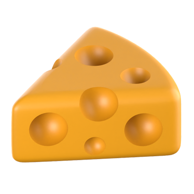 Käse 3D-Symbol 3D Graphic