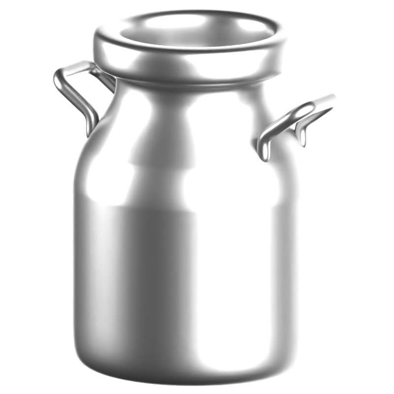 Milk Can 3D Icon 3D Graphic