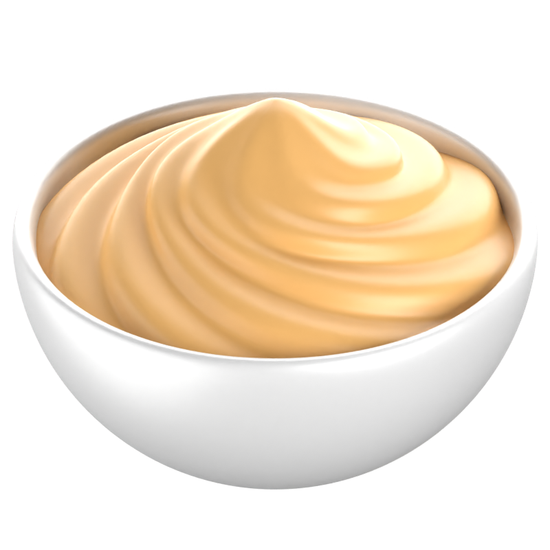 Creme 3D-Symbol