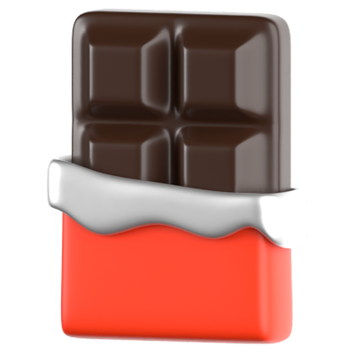 Chocolate Icono 3D 3D Graphic