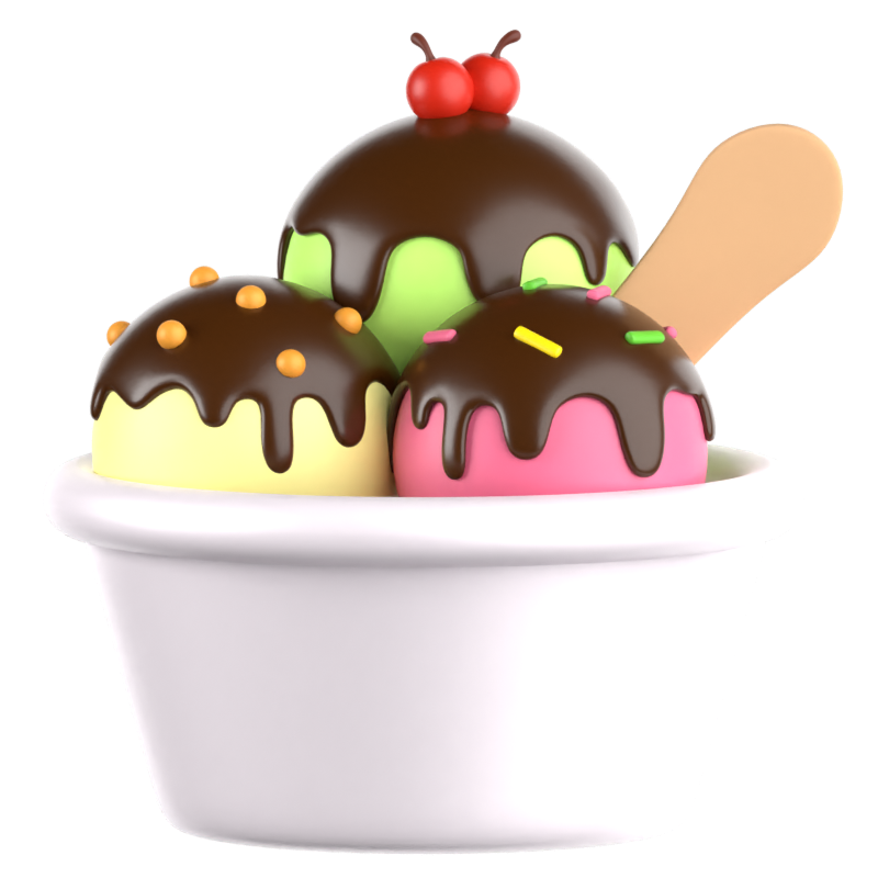 Ice Cream 3D Icon