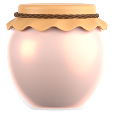 Honey Jar 3D Icon 3D Graphic