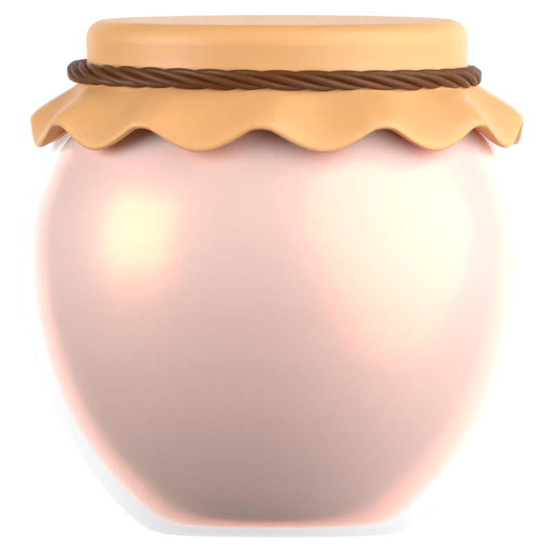 Honey Jar 3D Icon 3D Graphic