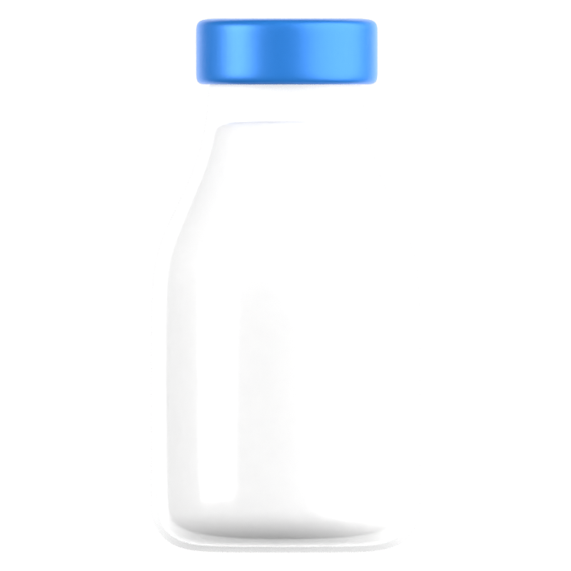 Botella de leche Icono 3D 3D Graphic