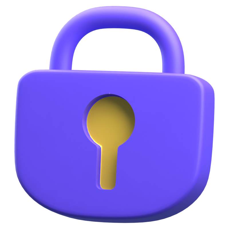 Padlock 3D Icon 3D Graphic