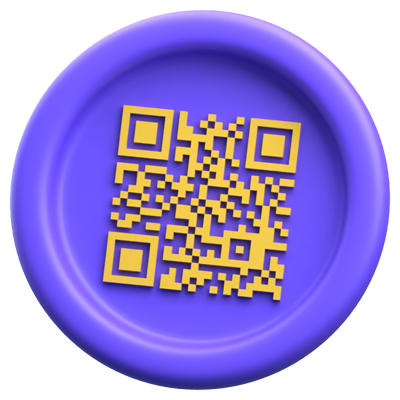 QR Code 3D Icon 3D Graphic