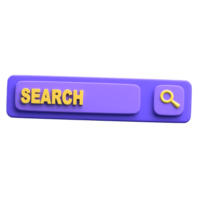 Search Bar 3D Icon 3D Graphic