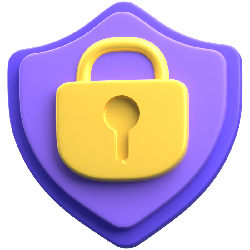 Secure 3D Icon 3D Graphic