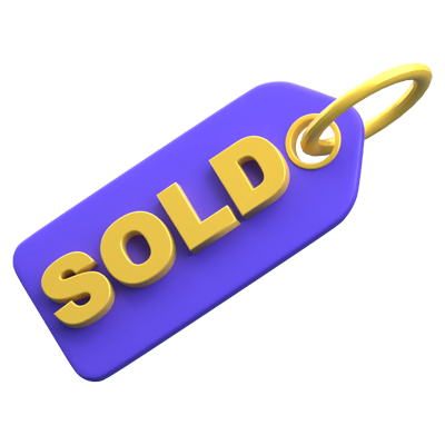 Sold 3D Icon 3D Graphic