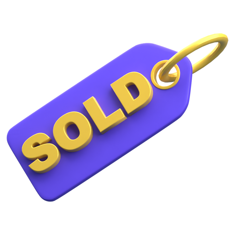 Sold 3D Icon 3D Graphic