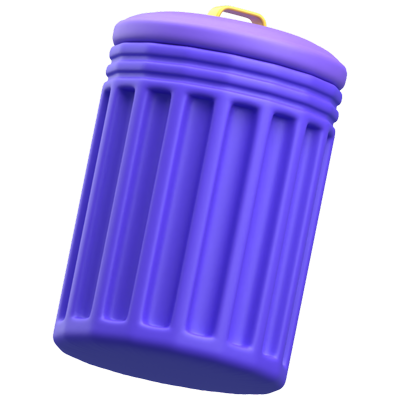 Trash Bin 3D Icon 3D Graphic