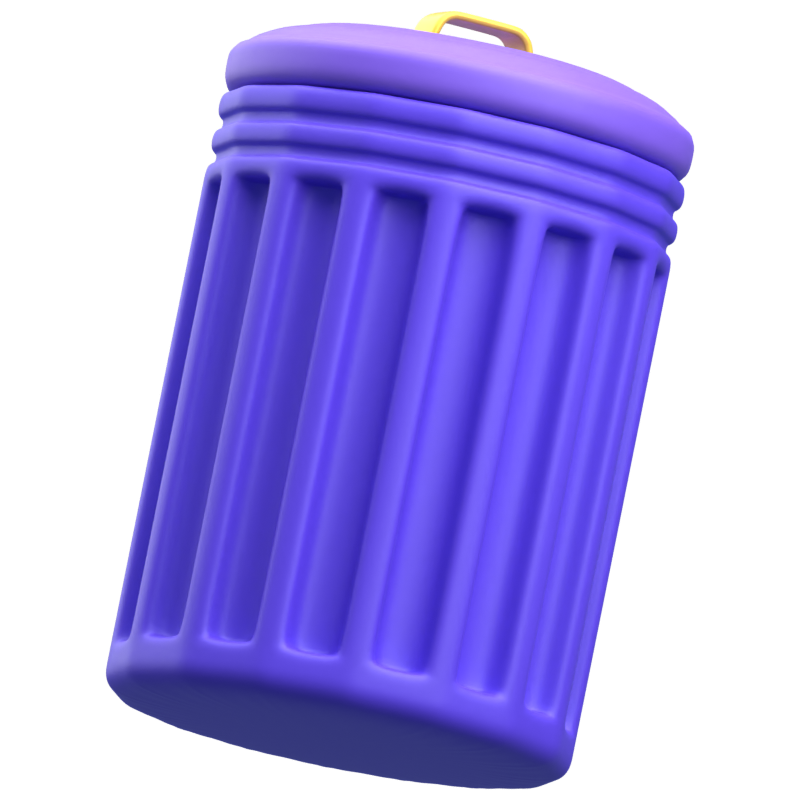 Trash Bin 3D Icon 3D Graphic