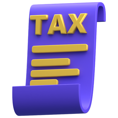 Tax 3D Icon 3D Graphic