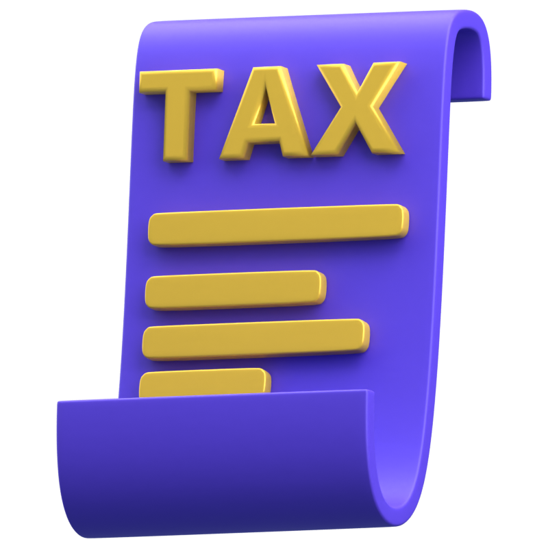 Tax 3D Icon 3D Graphic