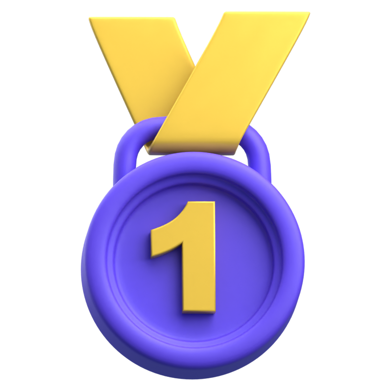 Medaille 3D-Symbol 3D Graphic