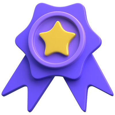 Star Badge 3D Icon 3D Graphic