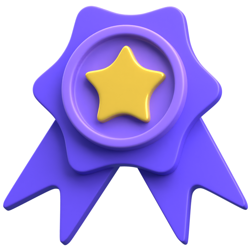 Star Badge 3D Icon 3D Graphic