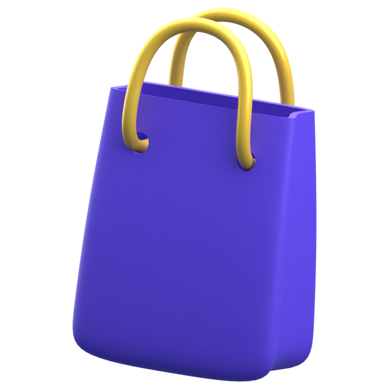 Carry Bag 3D Icon 3D Graphic