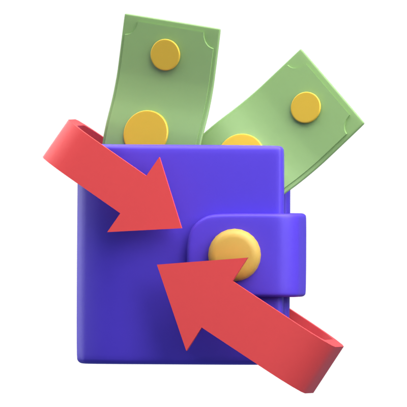 Cashback 3D Icon 3D Graphic