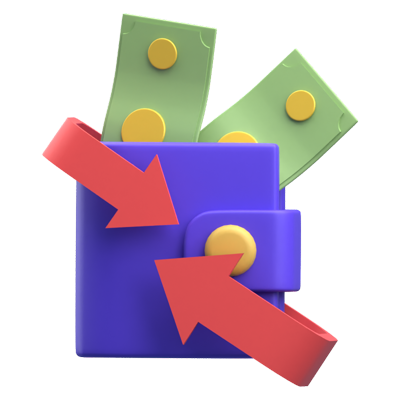 Cashback 3D Icon 3D Graphic