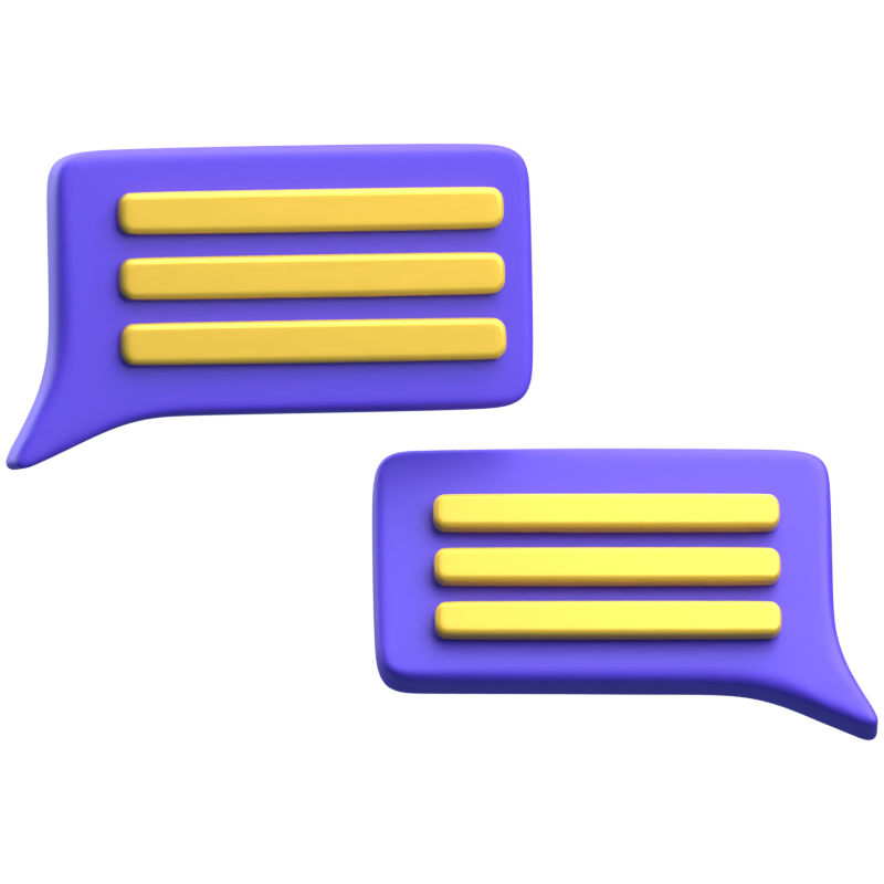 Chat 3D-Symbol 3D Graphic